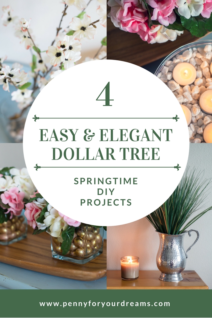 Dollar Tree Spring Decor | 4 Easy and Elegant DIY Projects