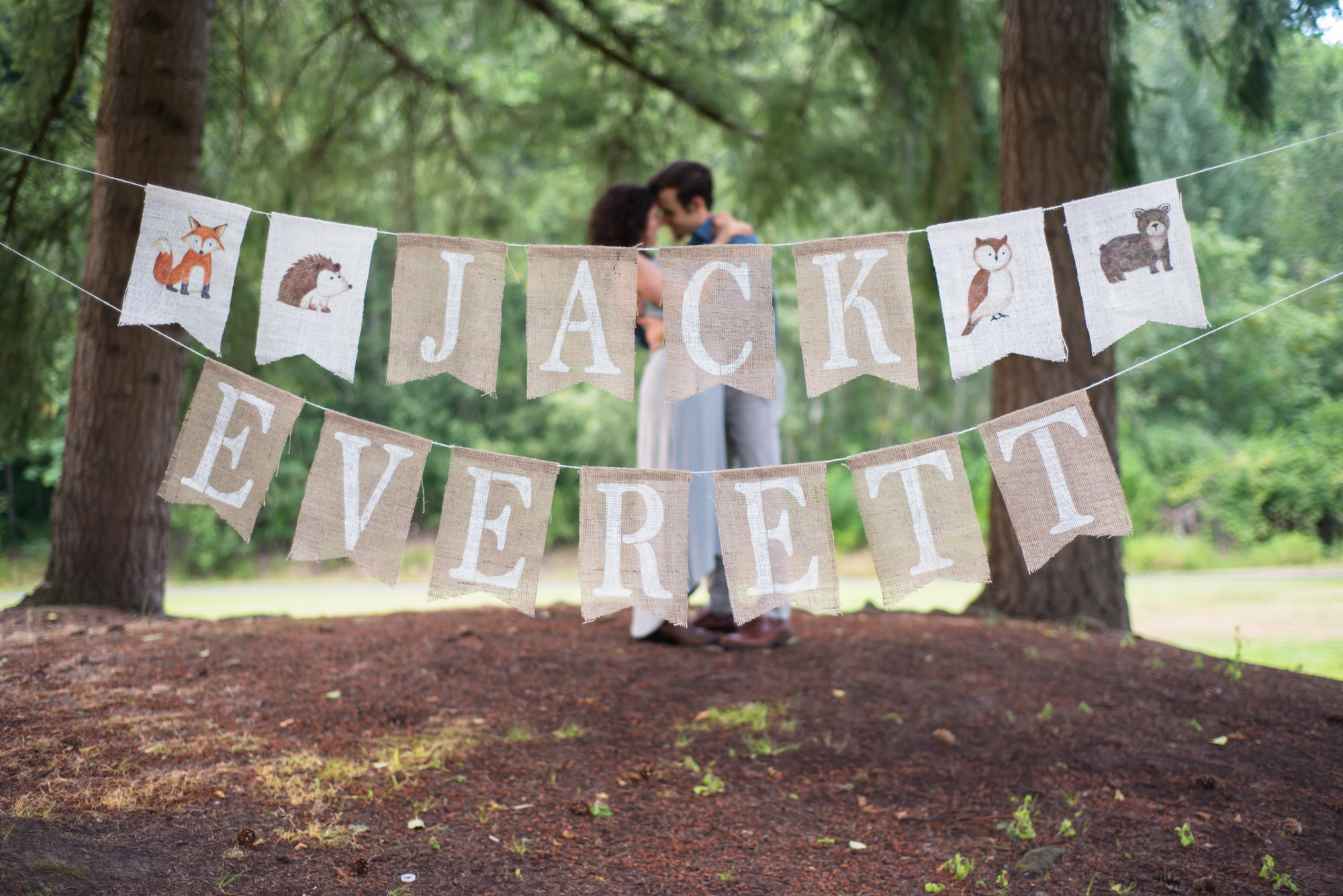 Woodland Themed Gender Reveal (+Adorable Rustic Forest Animal Bunting!)