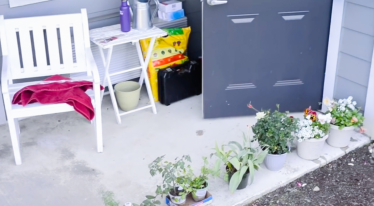 Apartment Patio Garden on a Budget | Before and After Photos & Video