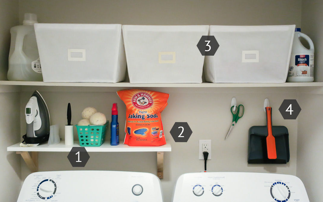 Laundry Room Organization on a Budget