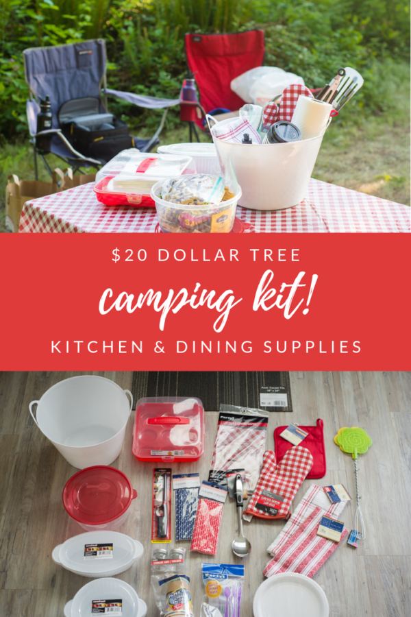 $20 Dollar Tree Camping Kit | Budget Friendly Kitchen & Dining Supplies