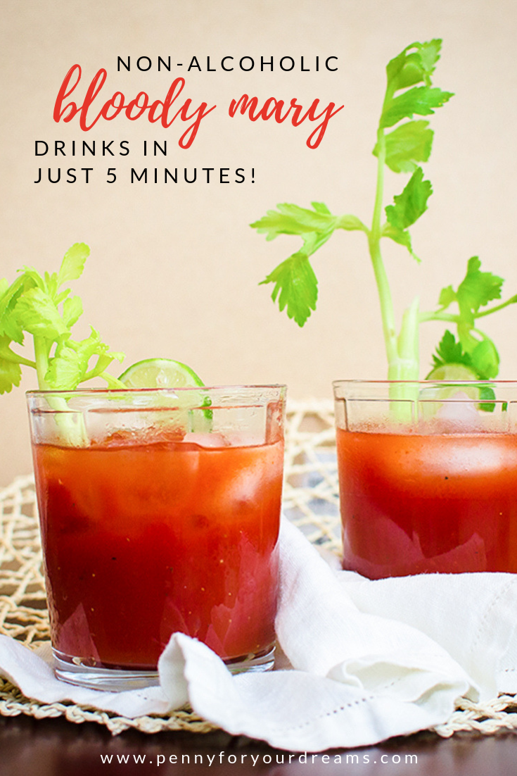 Virgin Bloody Mary Drinks | 5 Minute Recipe