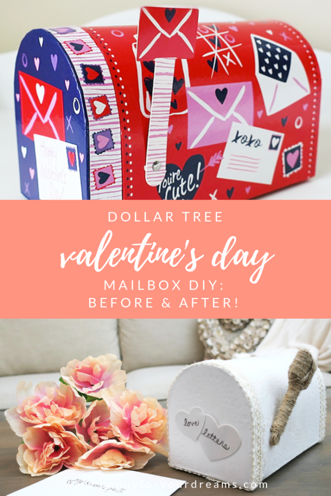 Dollar Tree Valentine's Day DIY | Farmhouse Valentine Mailbox Decor